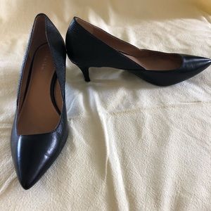 Calvin Klein Black leather heels